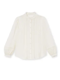 Femme Daxon Blouse col volanté