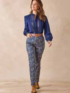 Femme Daxon Blouse col volanté