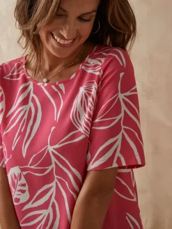 Femme Daxon Blouse crêpe manches chauve-souris