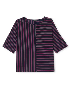 Femme Daxon Blouse crêpe manches chauve-souris