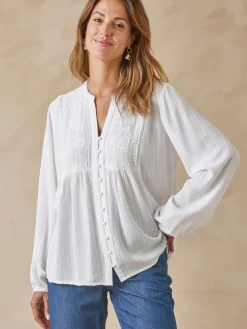 Femme Daxon Blouse en crêpe