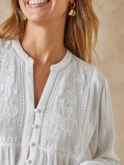 Femme Daxon Blouse en crêpe