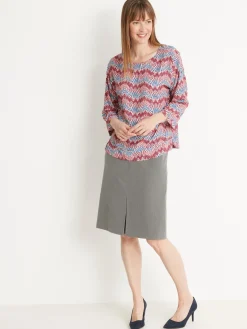 Femme Daxon Blouse en crêpe fluide