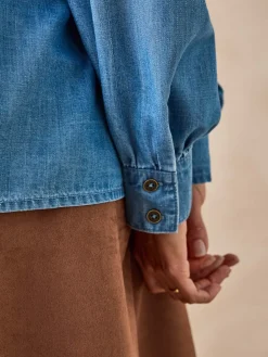 Femme Daxon Blouse en denim fluide
