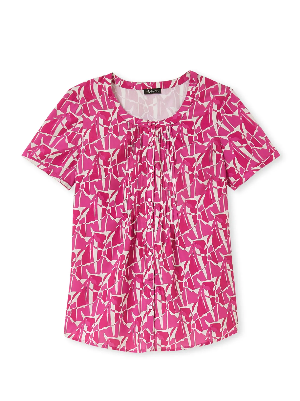 Femme Daxon Blouse en microfibre manches courtes