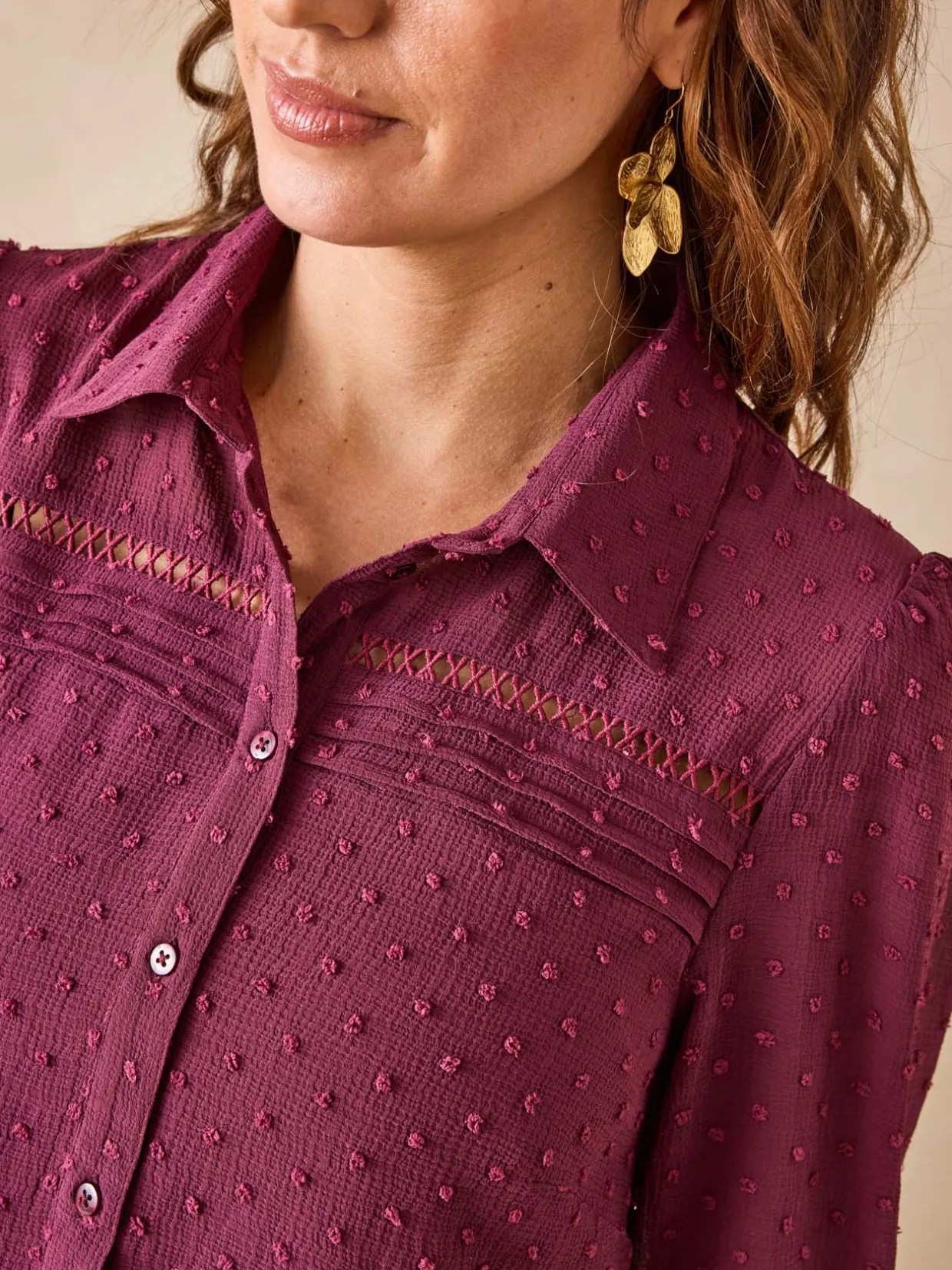 Femme Daxon Blouse en plumetis