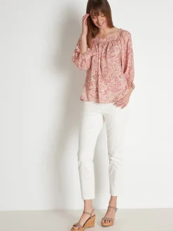 Femme Daxon Blouse encolure carrée