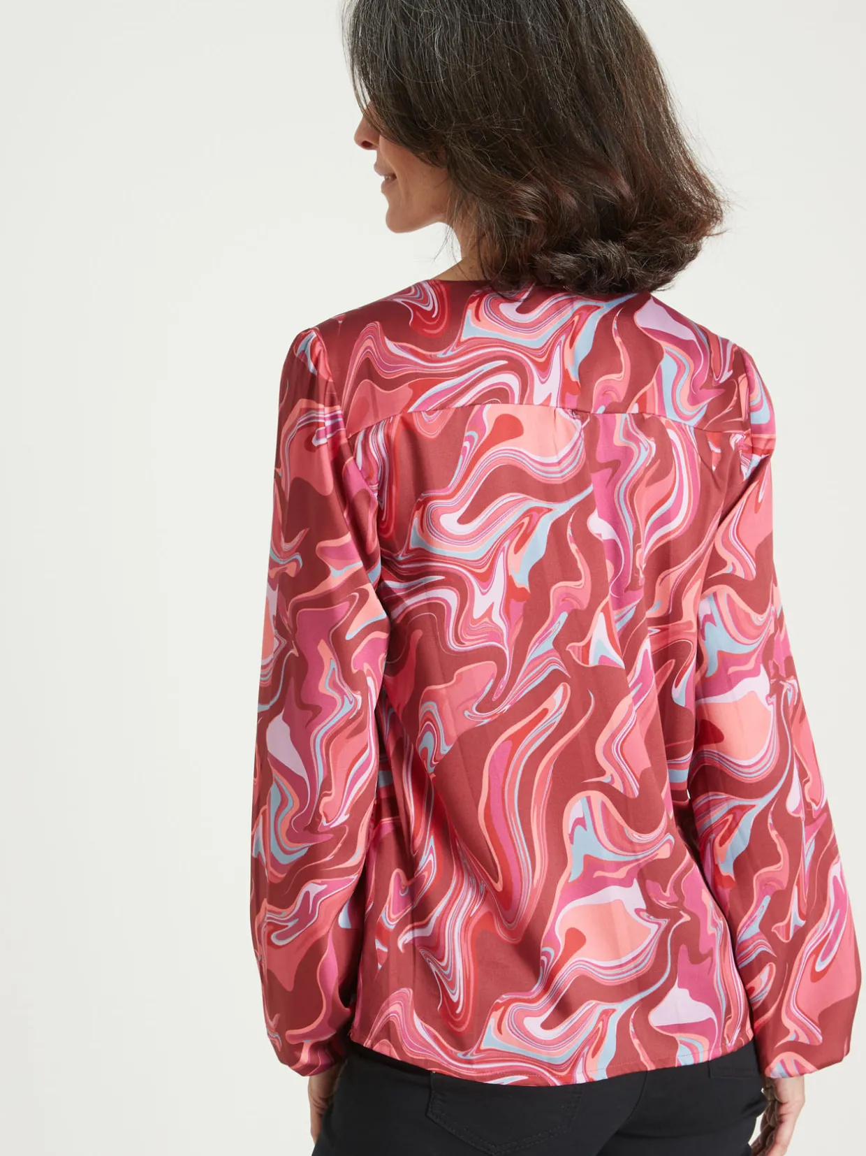 Femme Daxon Blouse fluide encolure V