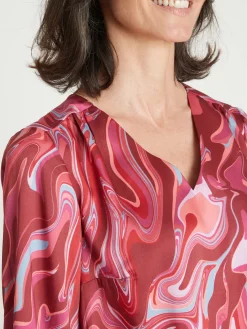 Femme Daxon Blouse fluide encolure V