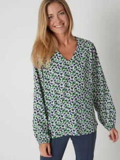 Femme Daxon Blouse fluide encolure V