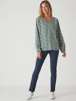 Femme Daxon Blouse fluide encolure V