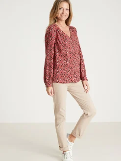 Femme Daxon Blouse fluide encolure V