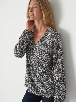 Femme Daxon Blouse fluide encolure V