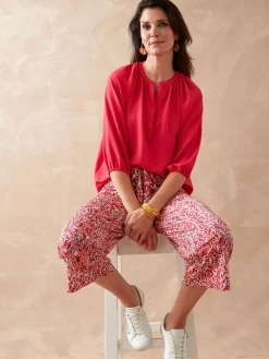 Femme Daxon Blouse fluide manches bouffantes