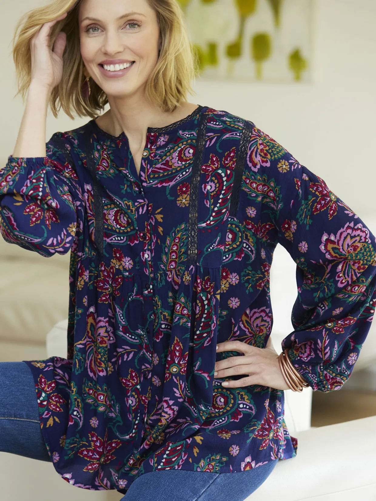 Femme Daxon Blouse forme boîte