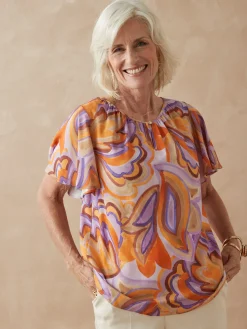 Femme Daxon Blouse manches papillon