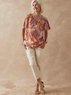 Femme Daxon Blouse manches papillon