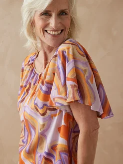 Femme Daxon Blouse manches papillon