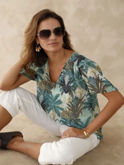 Femme Daxon Blouse manches papillon