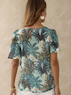 Femme Daxon Blouse manches papillon