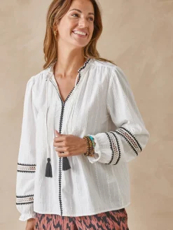 Femme Daxon Blouse raffinée fantaisie