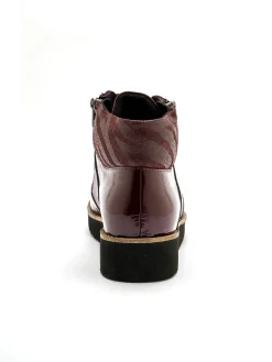 Femme Pédiconfort Boots à lacets cuir doublées suédine