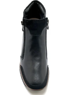 Femme Pédiconfort Boots compensées zippées