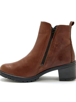 Femme Pédiconfort Boots dessus cuir extra larges