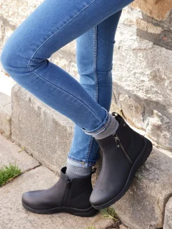Femme Pédiconfort Boots double zip aéroesemelle® amovible
