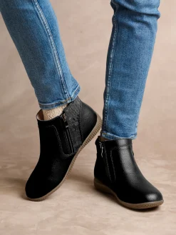 Femme Pédiconfort Boots double zip aérosemelle® amovible