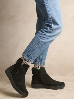 Femme Pédiconfort Boots double zip semelle amovible