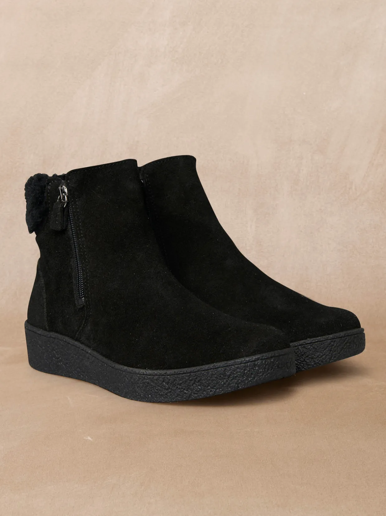 Femme Pédiconfort Boots double zip semelle amovible