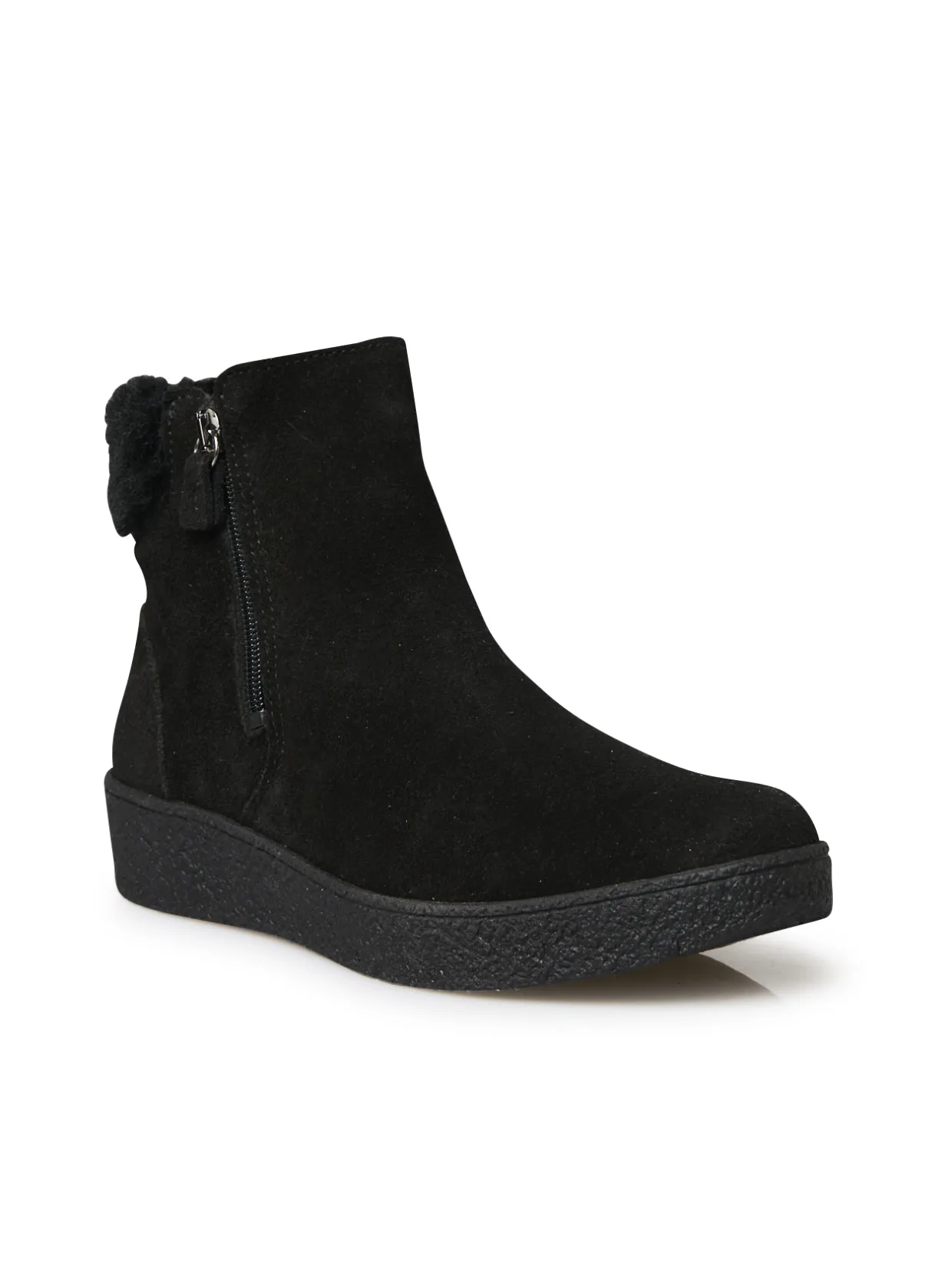 Femme Pédiconfort Boots double zip semelle amovible