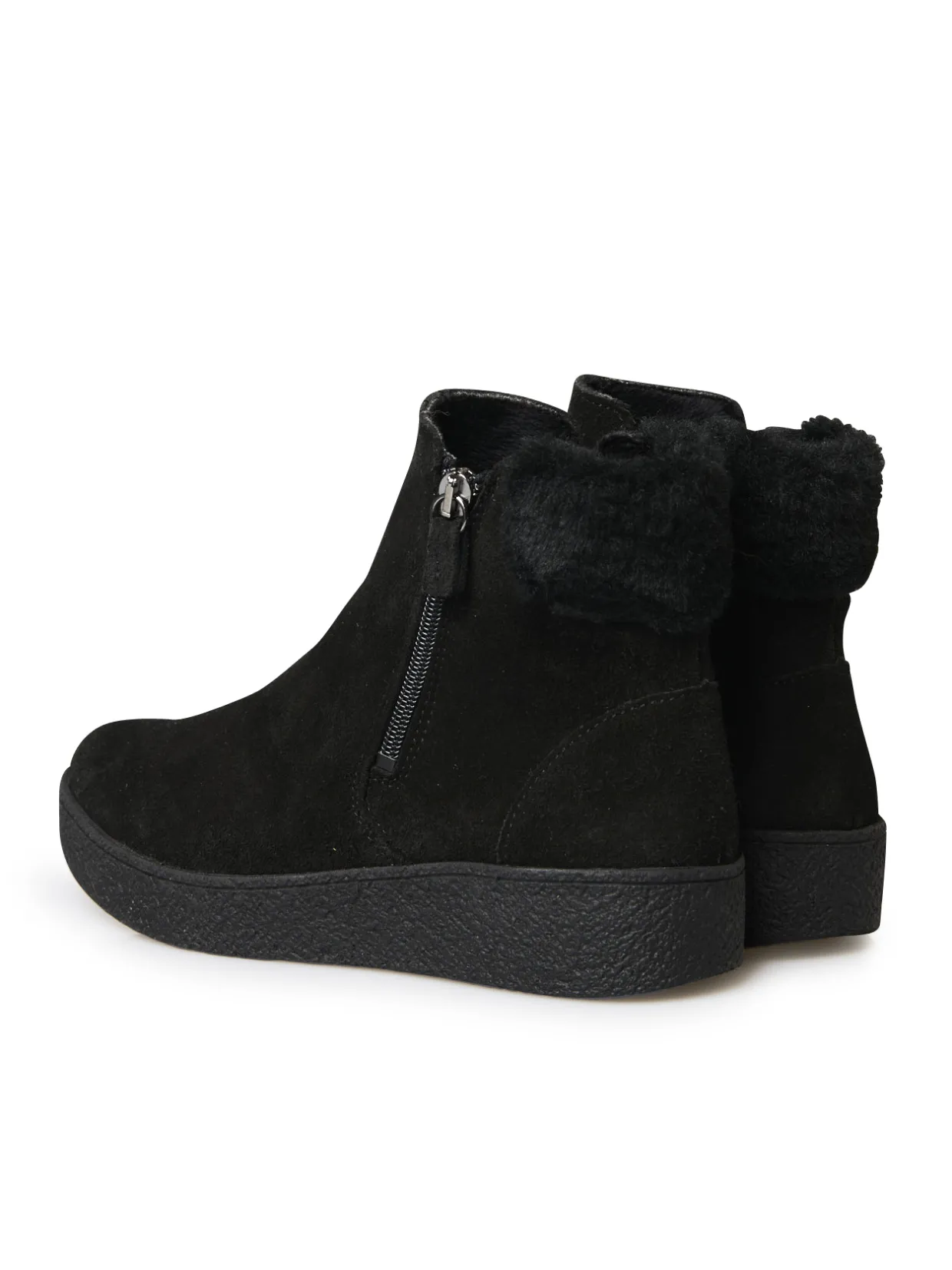 Femme Pédiconfort Boots double zip semelle amovible