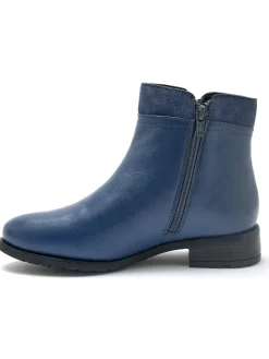 Femme Pédiconfort Boots en cuir double zip