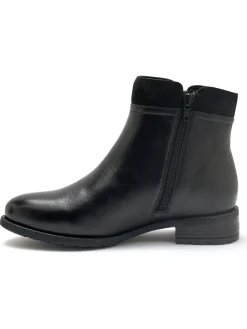 Femme Pédiconfort Boots en cuir double zip