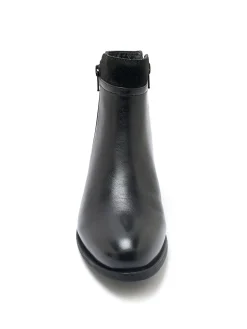 Femme Pédiconfort Boots en cuir double zip