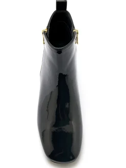 Femme Pédiconfort Boots en cuir verni