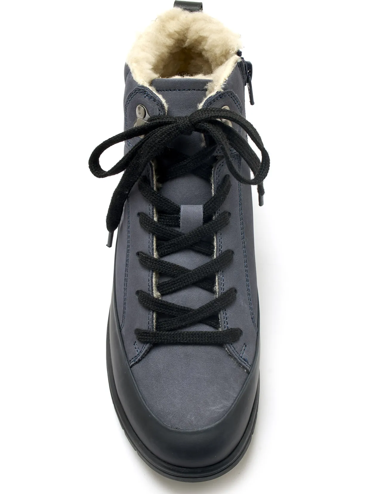 Femme Pédiconfort Boots fourrées cuir velours et caoutchou