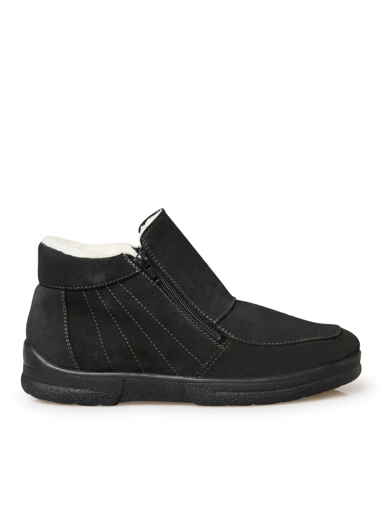 Homme Pédiconfort Boots fourrées double zip
