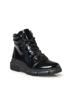 Femme Pédiconfort Boots fourrées zippées et lacées