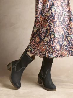 Femme Pédiconfort Boots hautes molletonnées