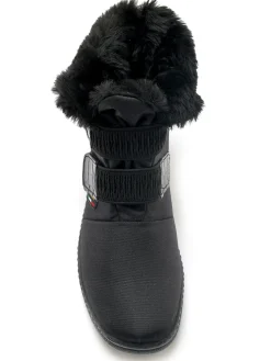 Femme Pédiconfort Boots imperméables à pattes scratch