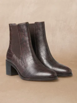 Femme Pédiconfort Boots élastiquées molletonnées