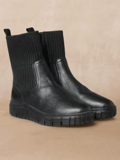 Femme Pédiconfort Boots élastiquées semelle épaisse