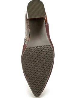 Femme Pédiconfort Boots zippées cuir velours