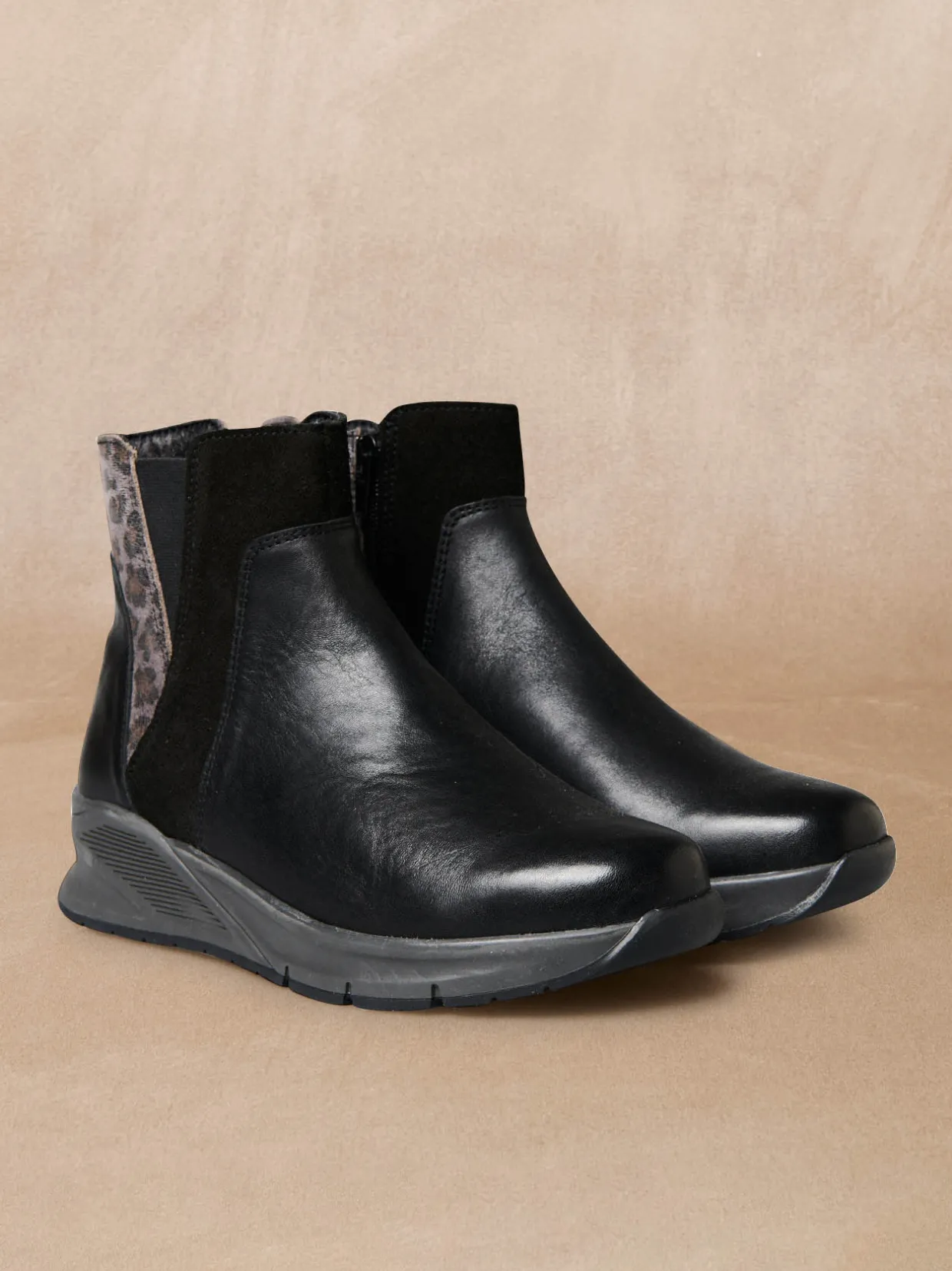 Femme Pédiconfort Boots zippées et élastiquées