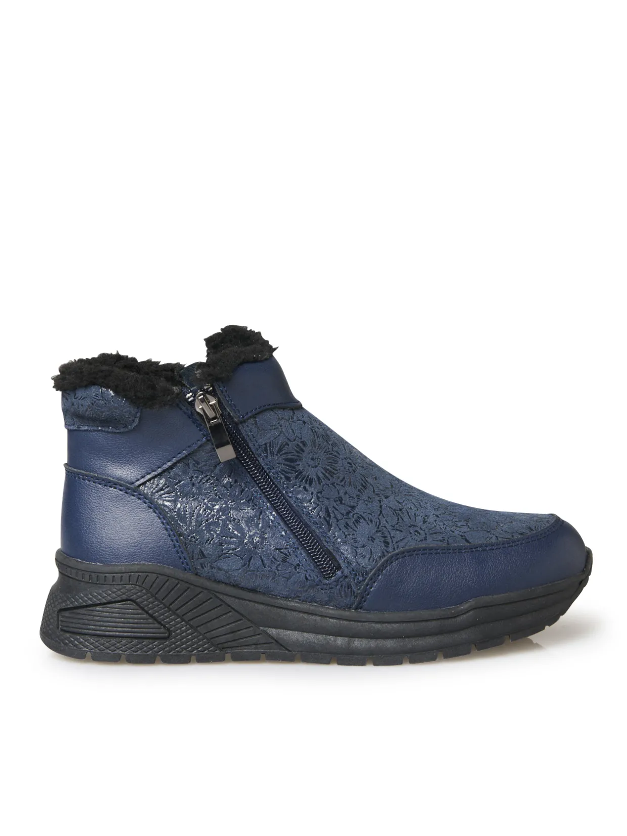 Femme Pédiconfort Boots zippées fourrées