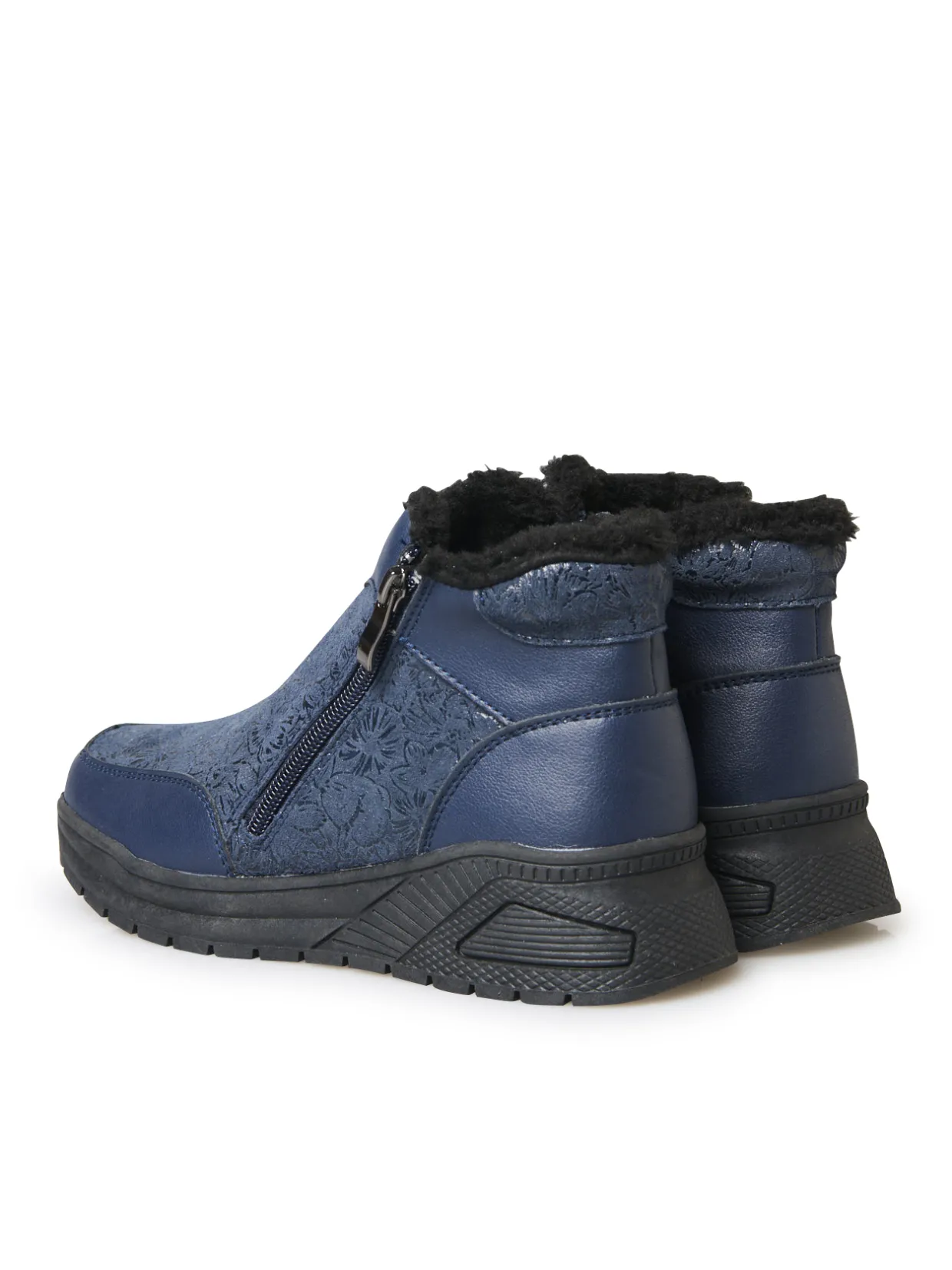 Femme Pédiconfort Boots zippées fourrées