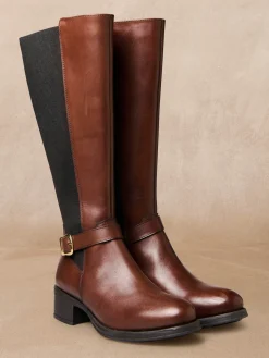 Femme Pédiconfort Bottes hautes mollets larges